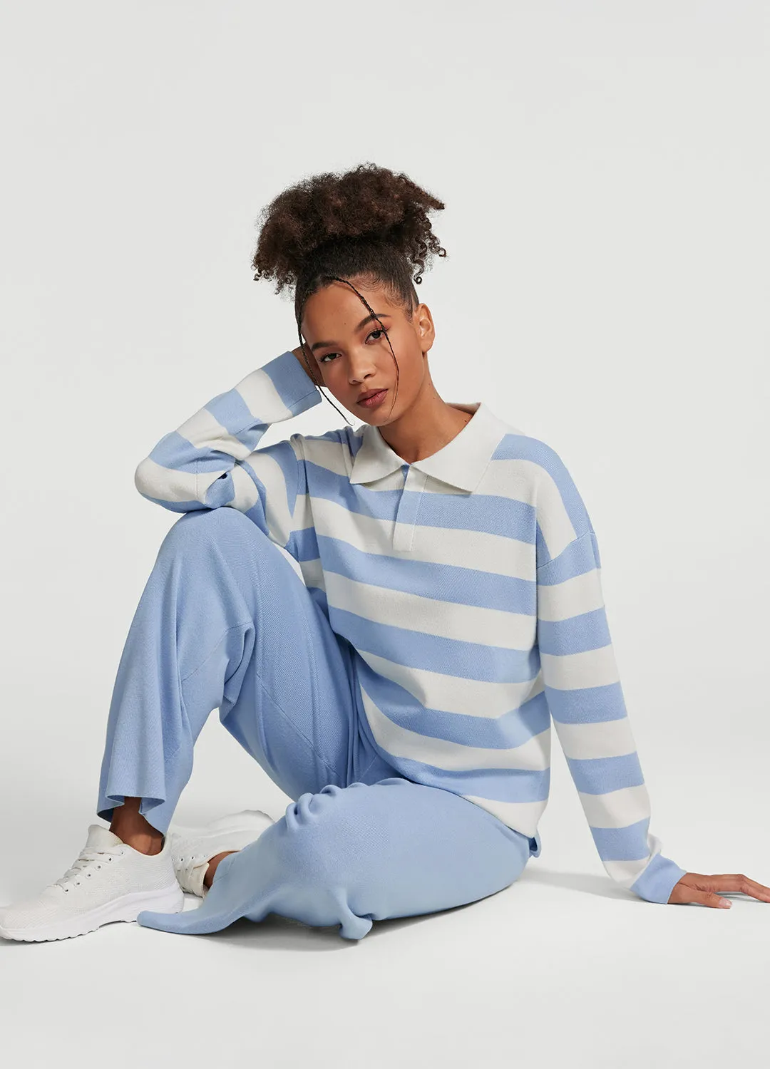 Varsity Striped Rugby Shirt sold by BetterMe product image thumbnail 5