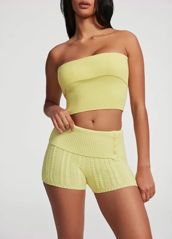 Cable Knit Micro Shorts sold by BetterMe