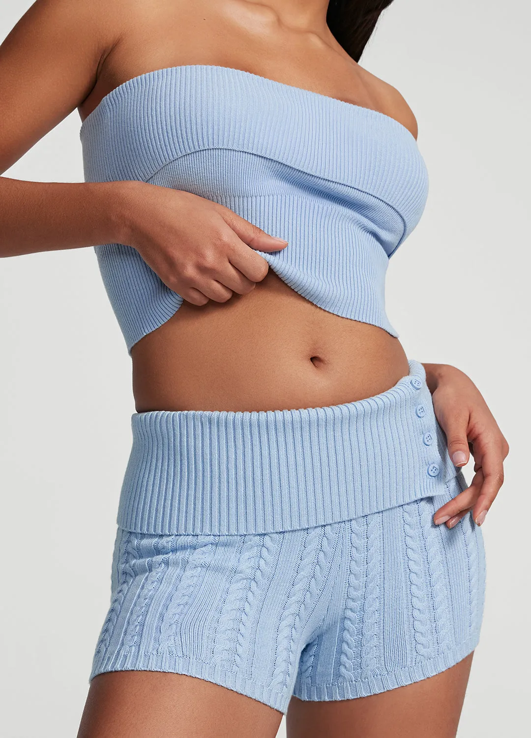 Cable Knit Micro Shorts sold by BetterMe