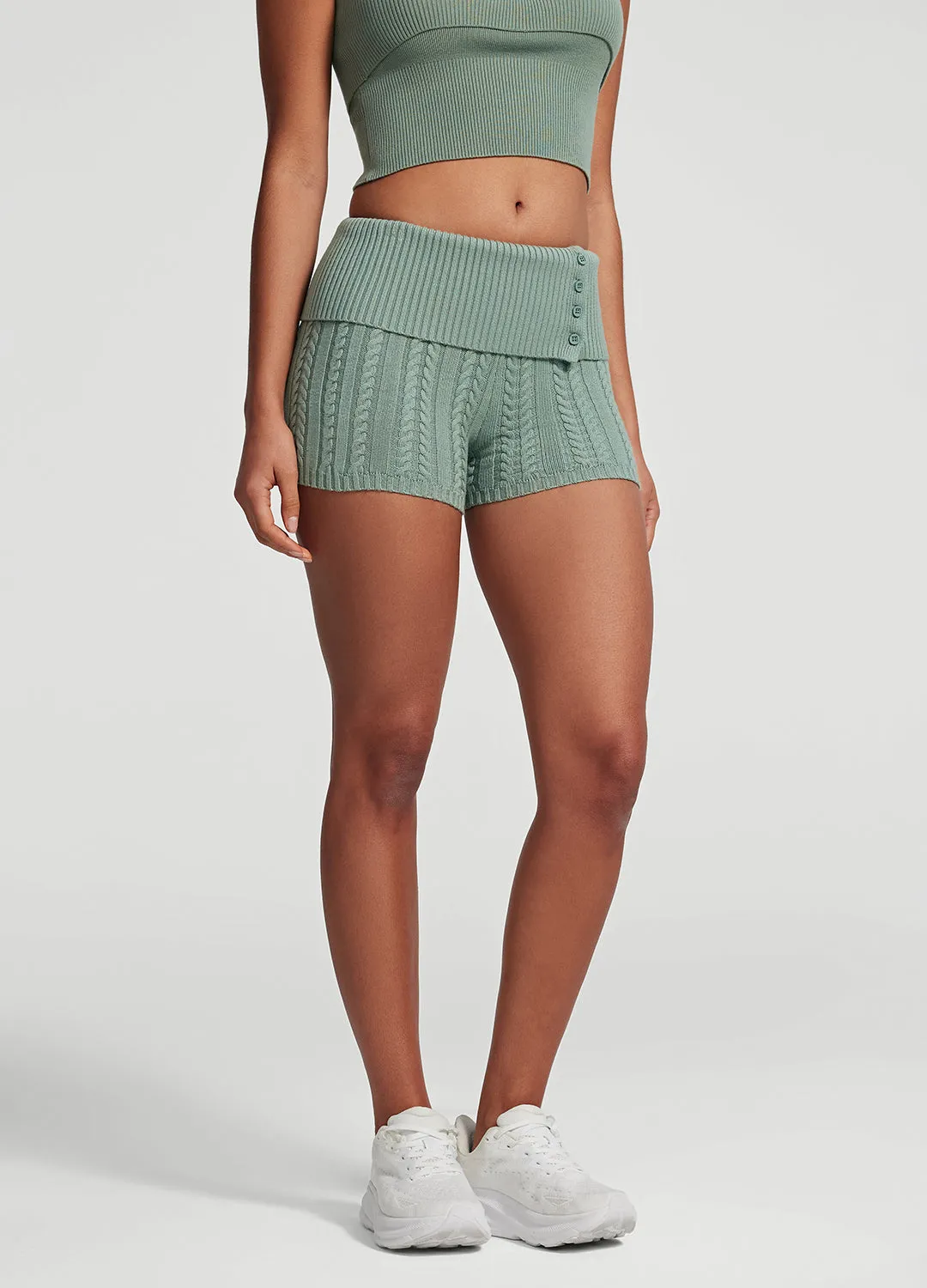 Cable Knit Micro Shorts sold by BetterMe product image thumbnail 4