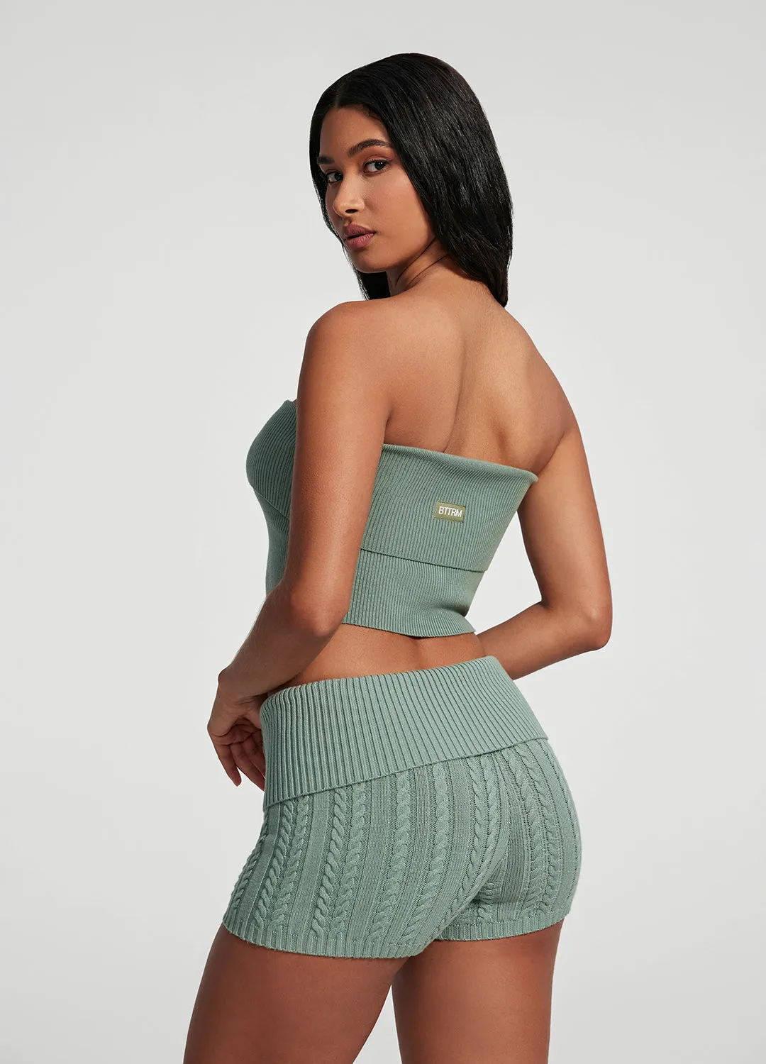 Cable Knit Micro Shorts sold by BetterMe product image thumbnail 3