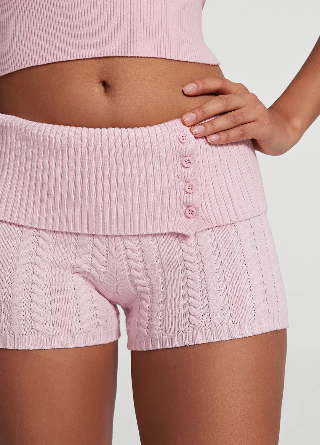 Cable Knit Micro Shorts sold by BetterMe