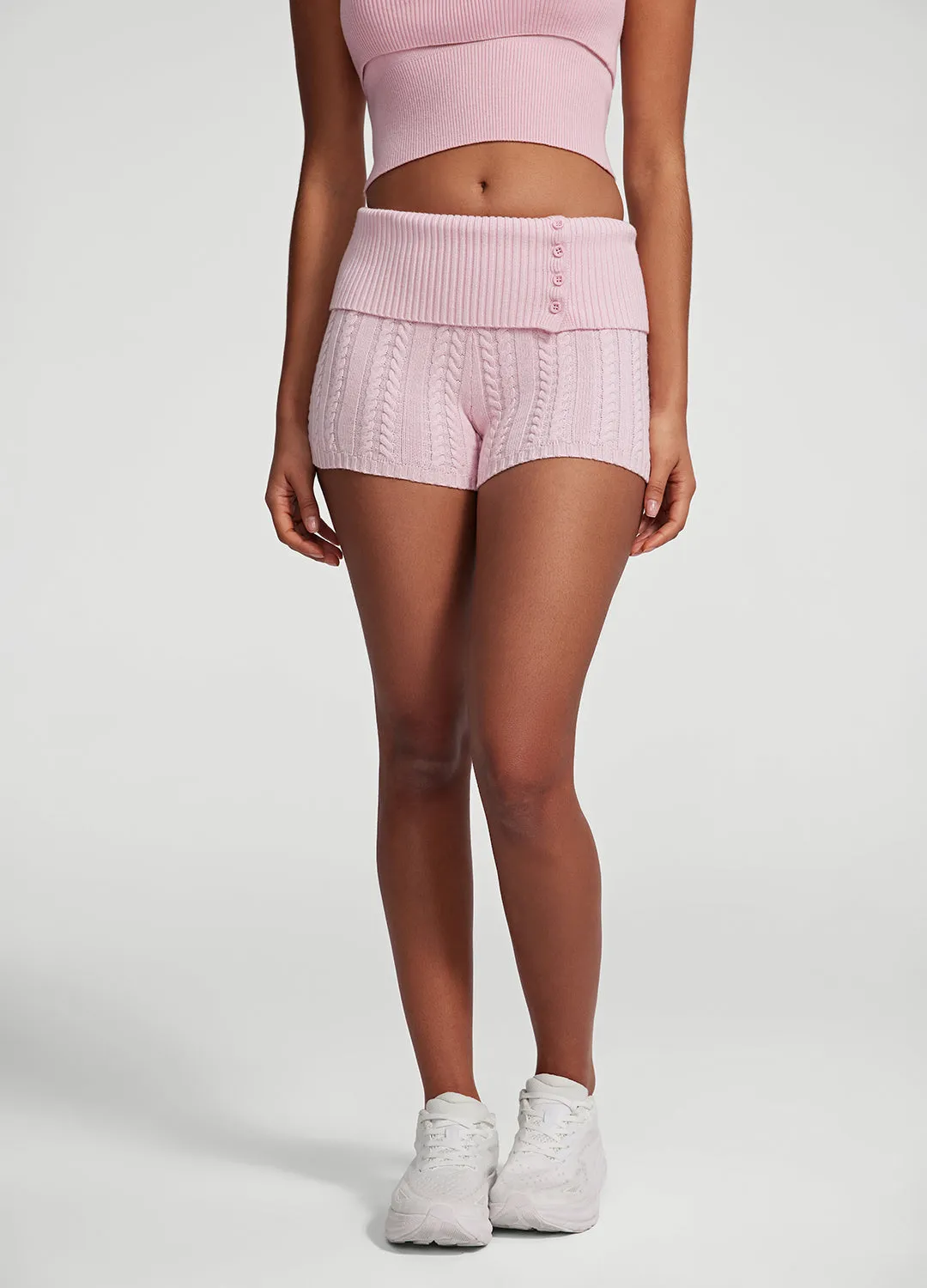 Cable Knit Micro Shorts sold by BetterMe product image thumbnail 4