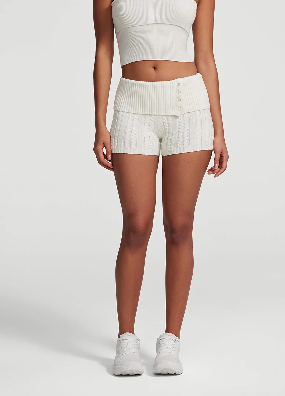 Cable Knit Micro Shorts sold by BetterMe product image thumbnail 4