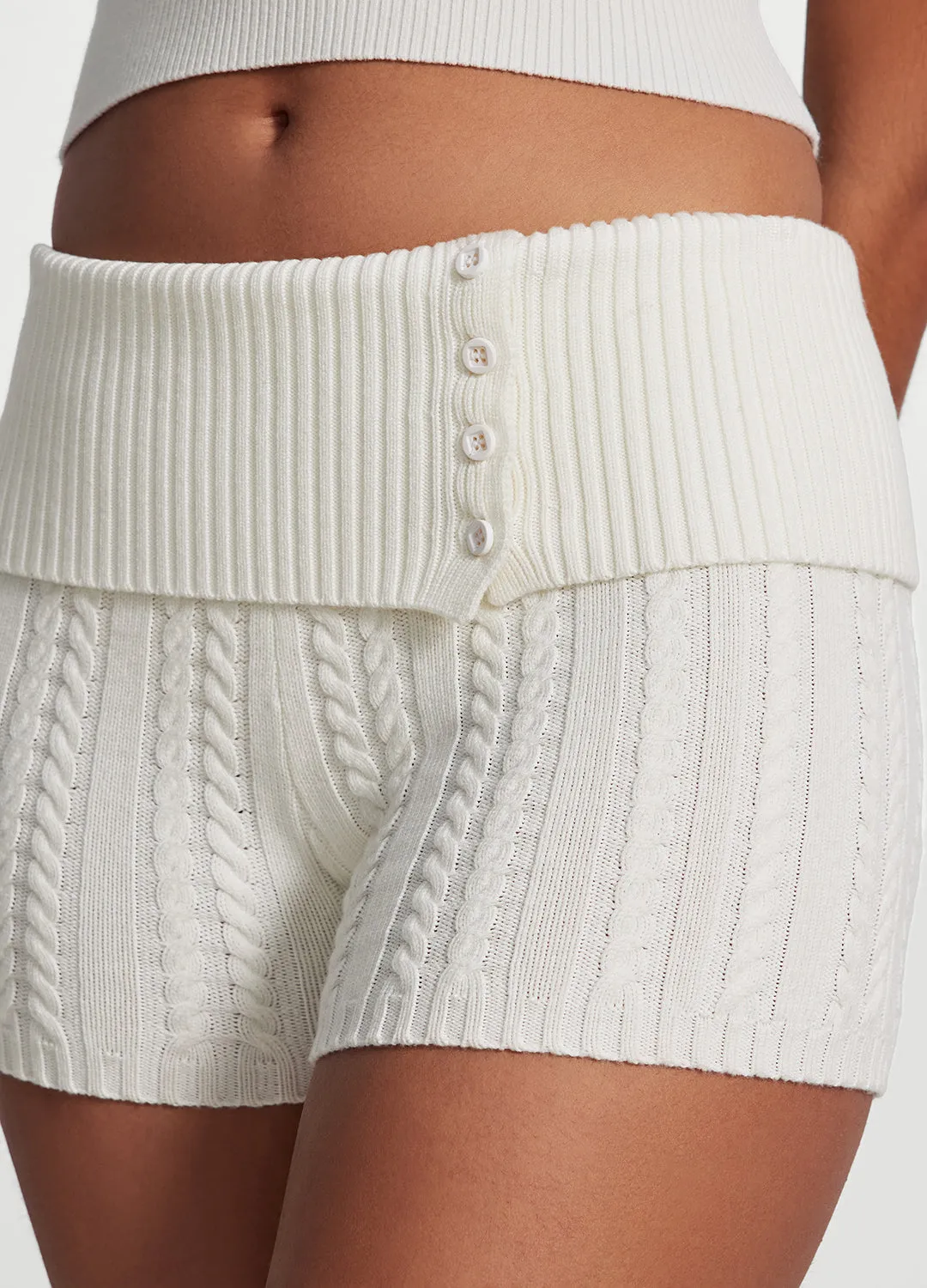 Cable Knit Micro Shorts sold by BetterMe