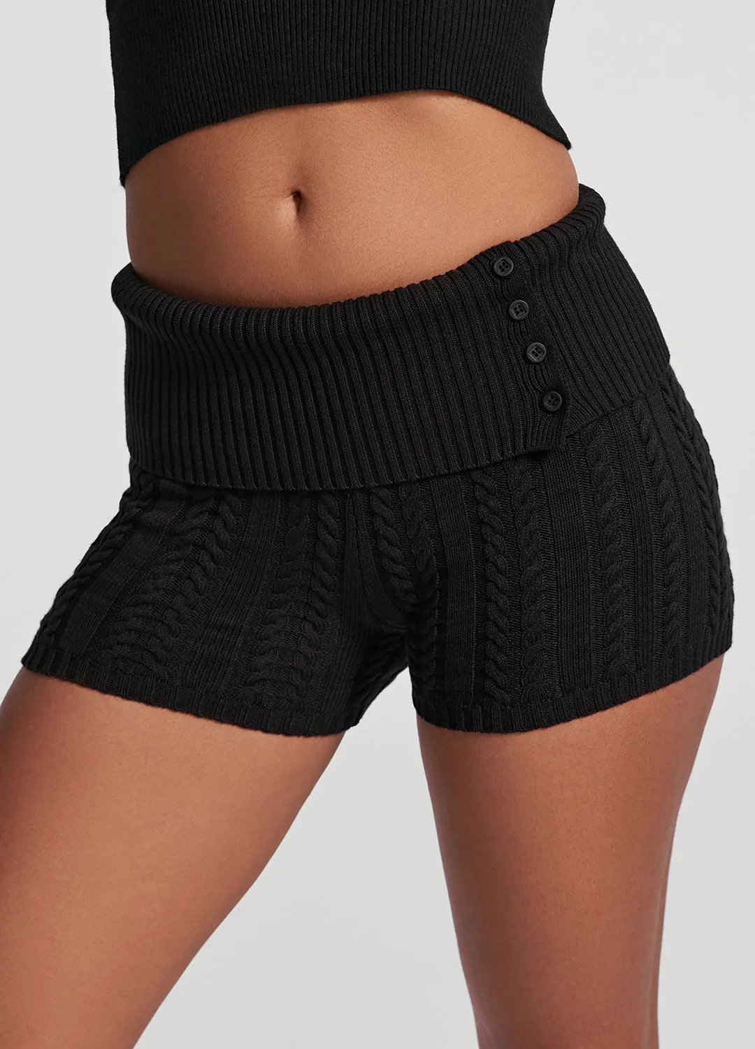 Cable Knit Micro Shorts sold by BetterMe product image thumbnail 4