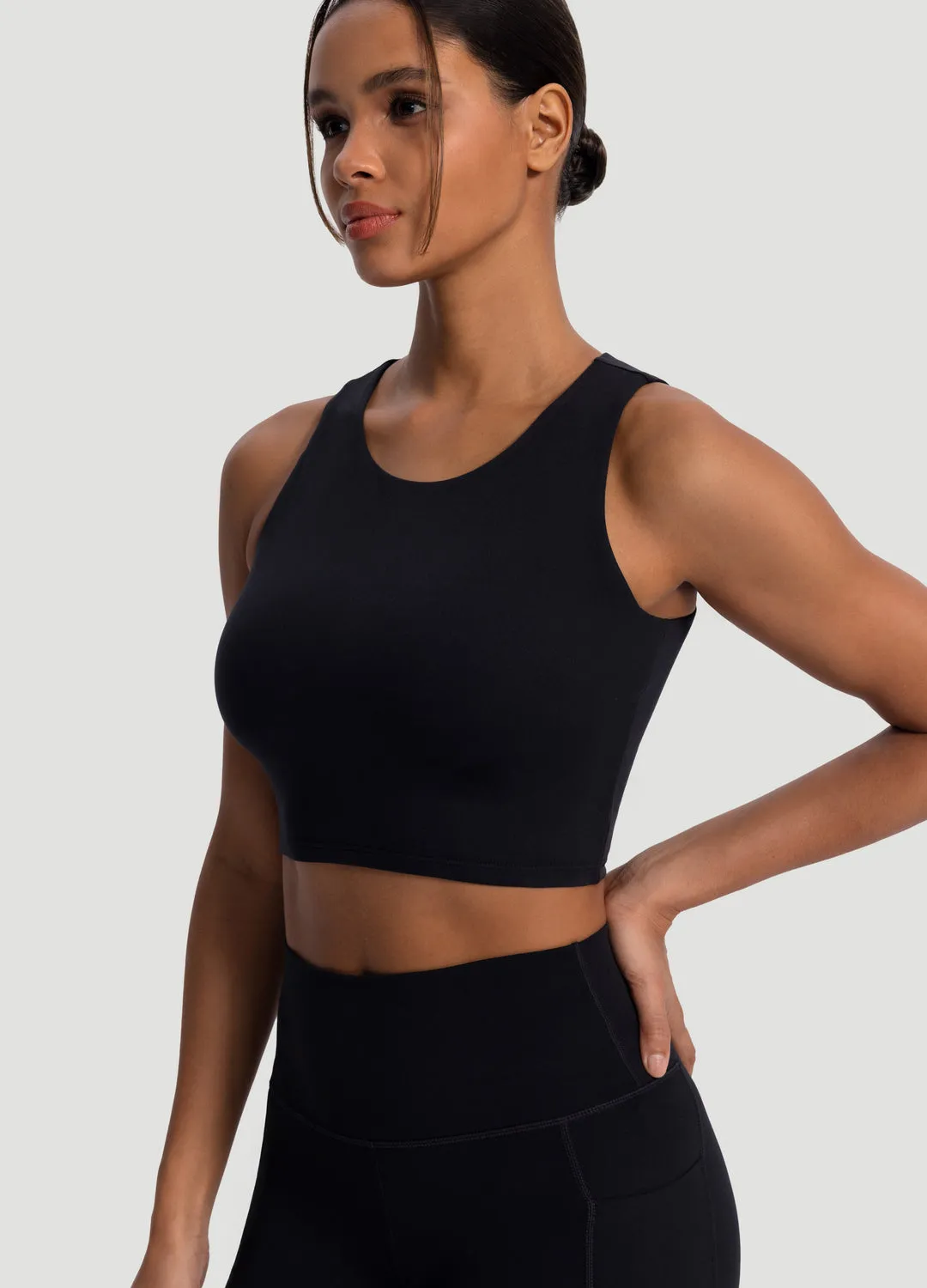 High Neck Cropped Tank Top sold by BetterMe product image thumbnail 4