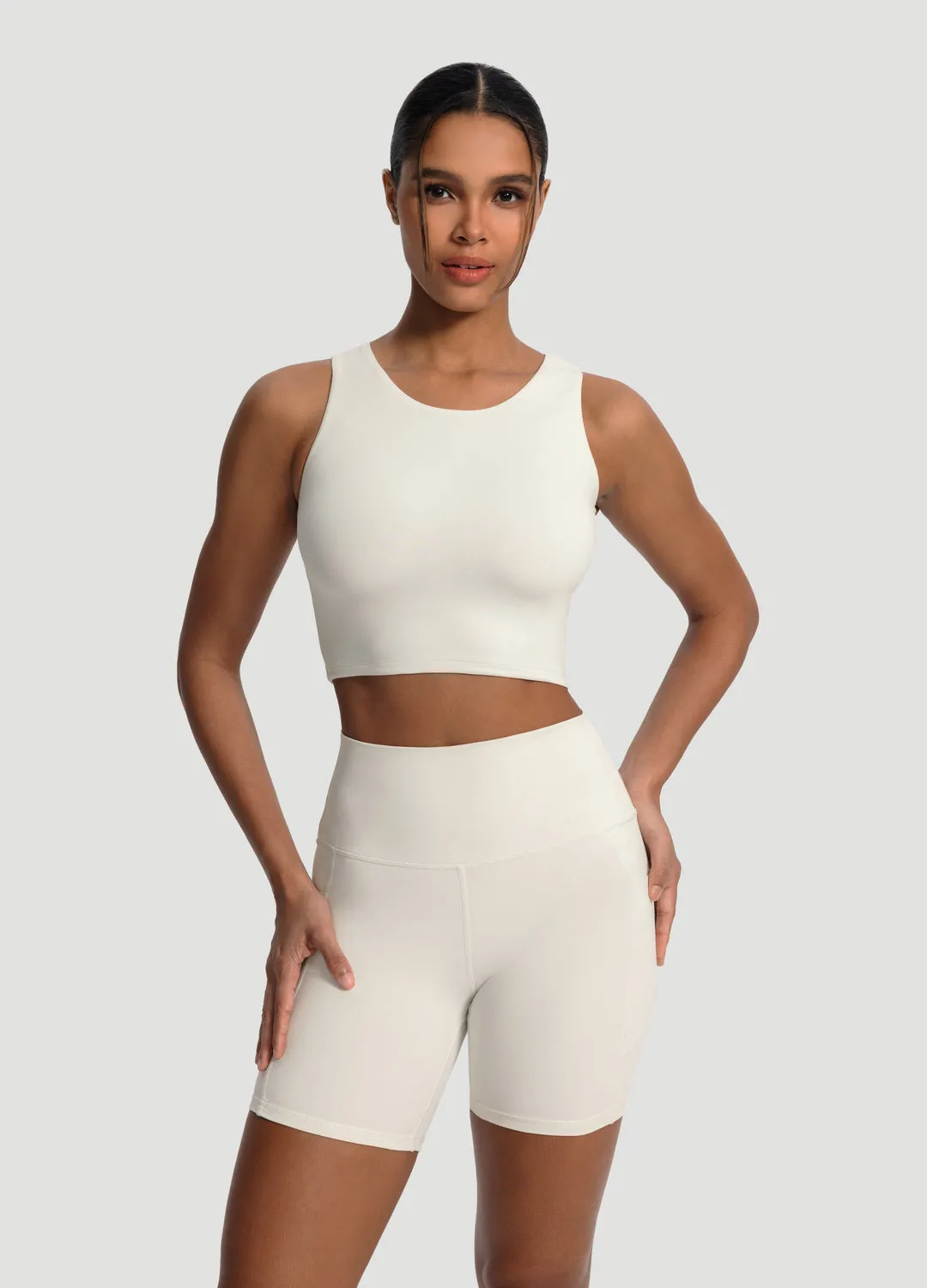 High Neck Cropped Tank Top sold by BetterMe
