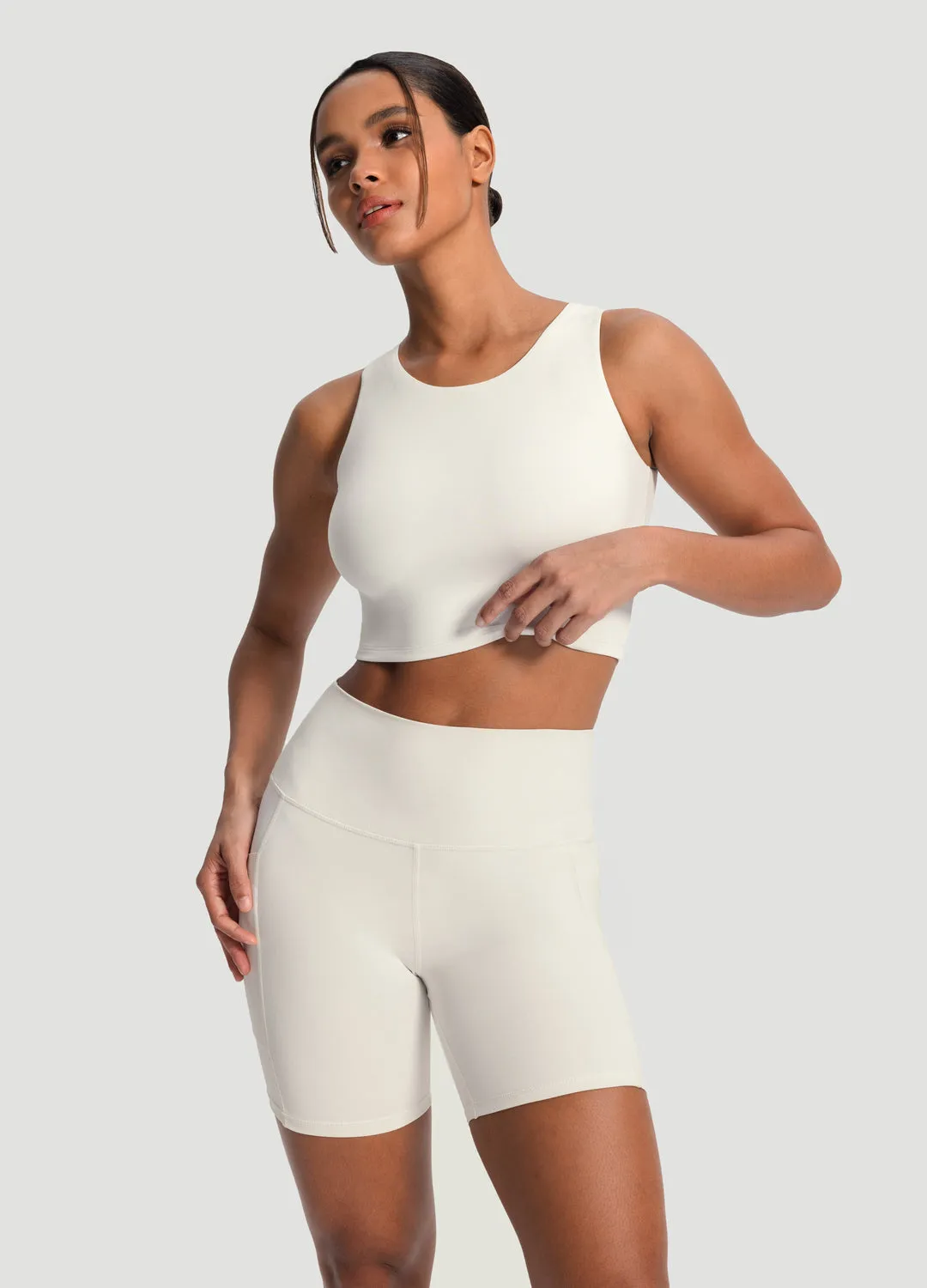 High Neck Cropped Tank Top sold by BetterMe product image thumbnail 5