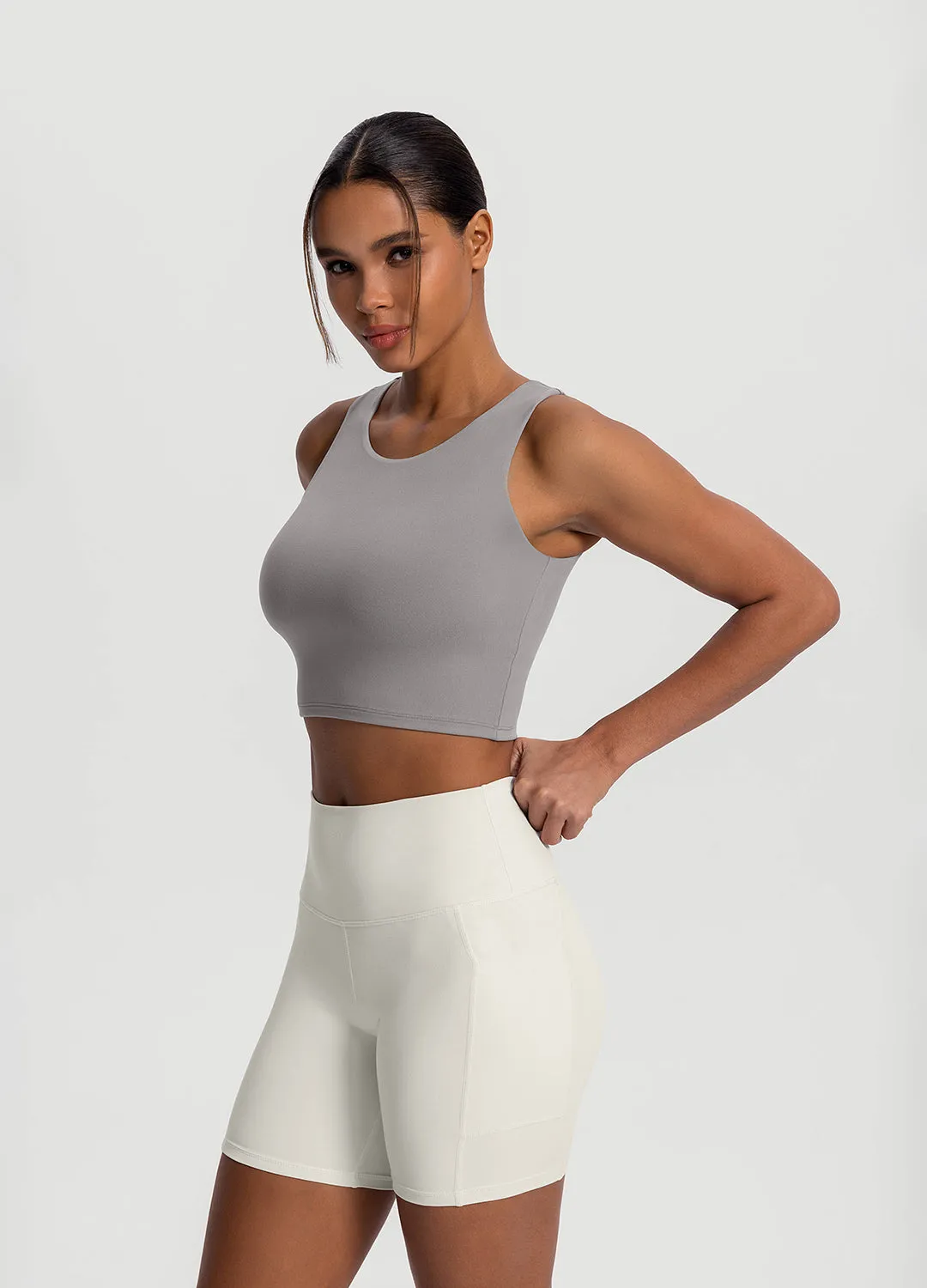 High Neck Cropped Tank Top sold by BetterMe product image thumbnail 2