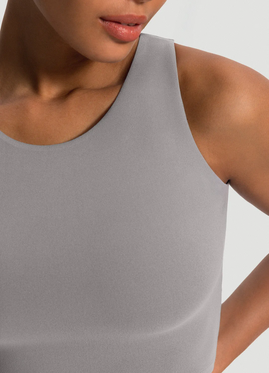 High Neck Cropped Tank Top sold by BetterMe product image thumbnail 4
