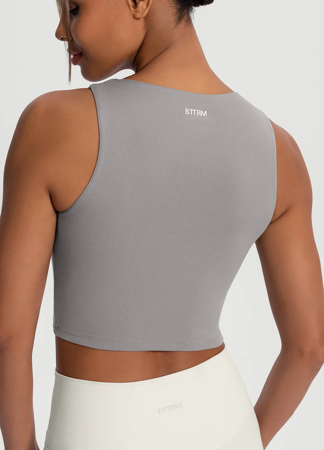 High Neck Cropped Tank Top sold by BetterMe product image thumbnail 3