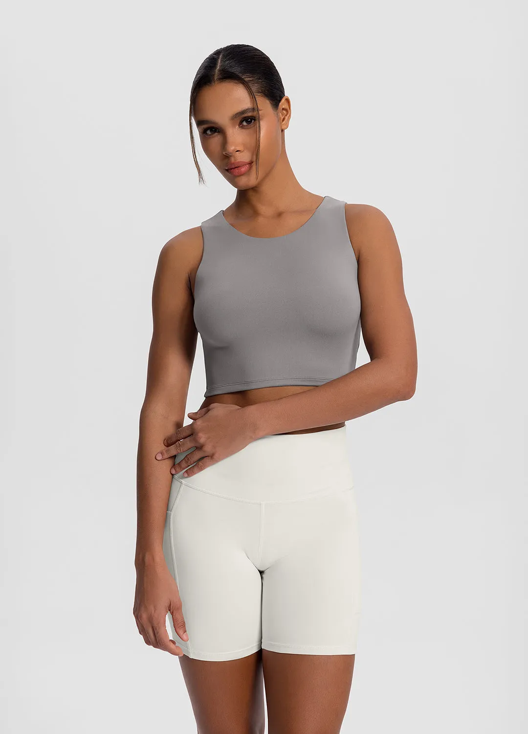 High Neck Cropped Tank Top sold by BetterMe