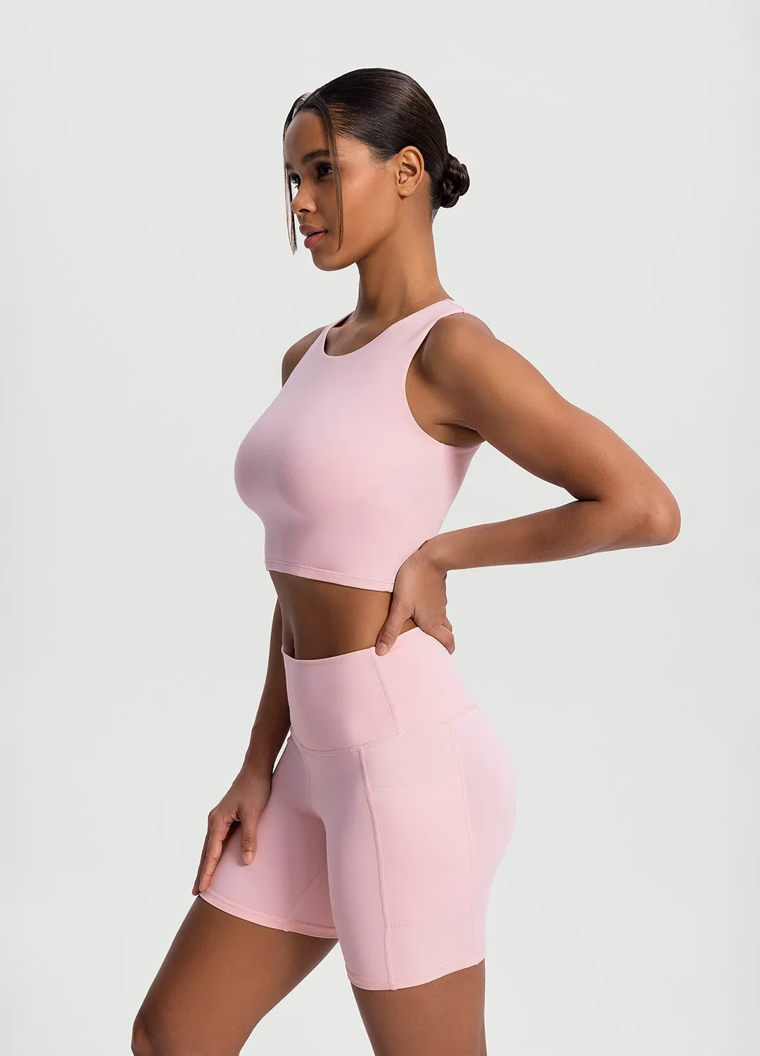 High Neck Cropped Tank Top sold by BetterMe product image thumbnail 2