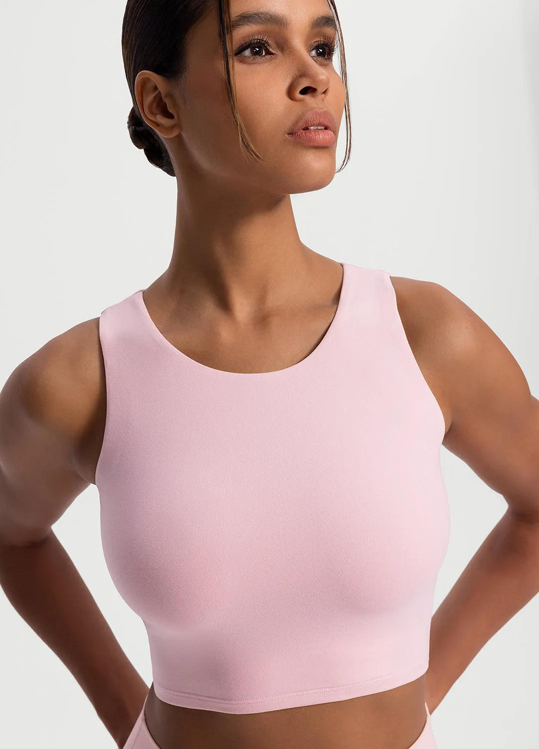 High Neck Cropped Tank Top sold by BetterMe product image thumbnail 4