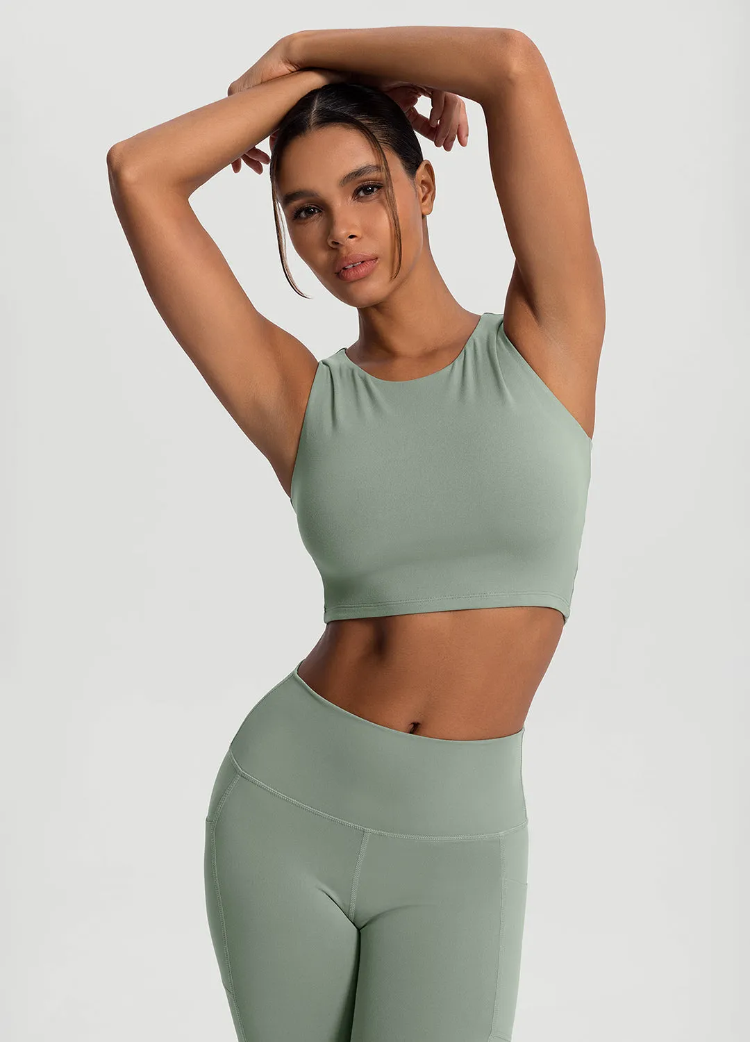 High Neck Cropped Tank Top sold by BetterMe product image thumbnail 5