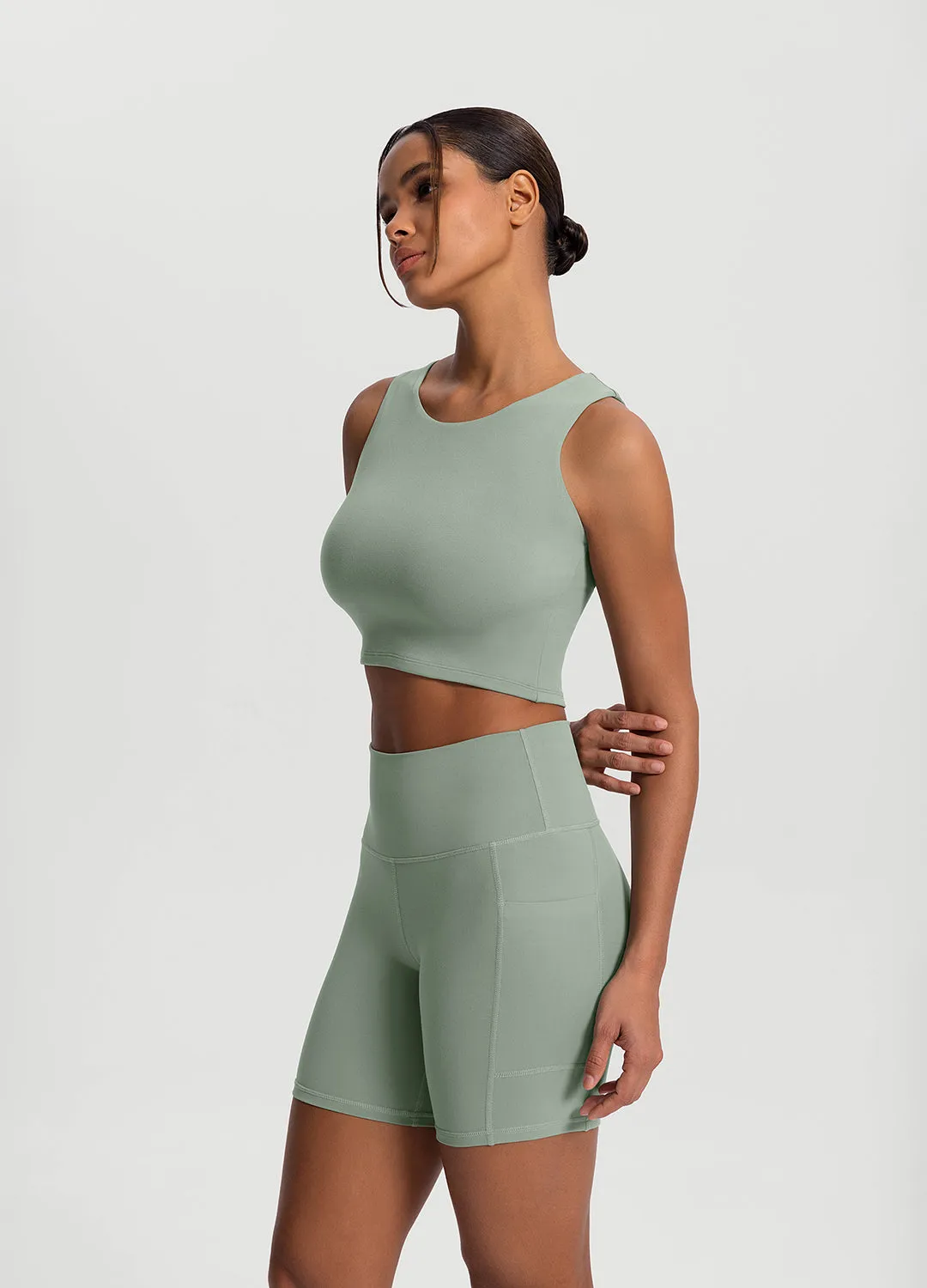 High Neck Cropped Tank Top sold by BetterMe product image thumbnail 2