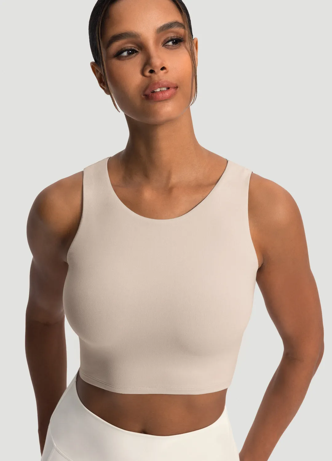 High Neck Cropped Tank Top sold by BetterMe product image thumbnail 4