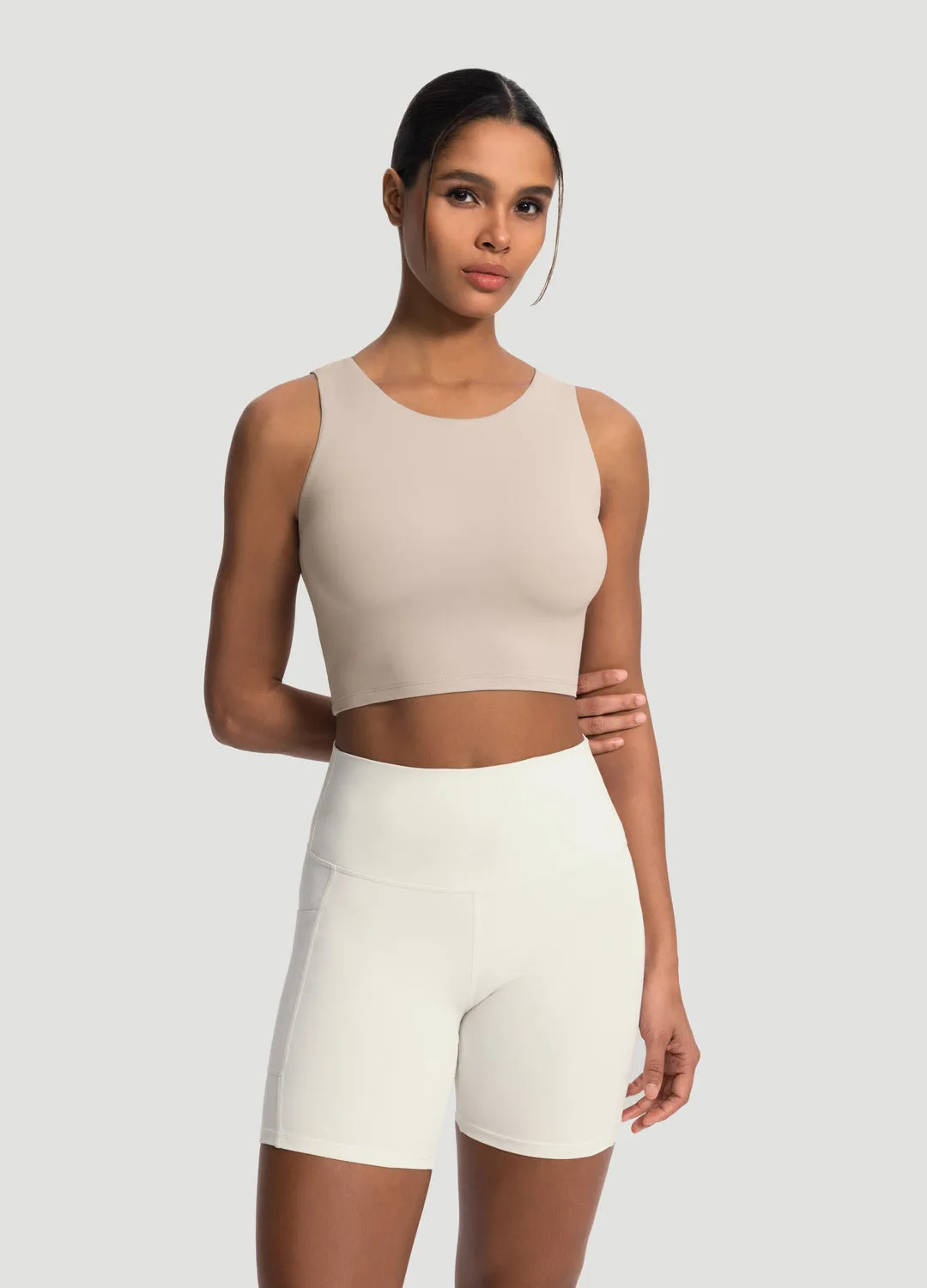 High Neck Cropped Tank Top sold by BetterMe