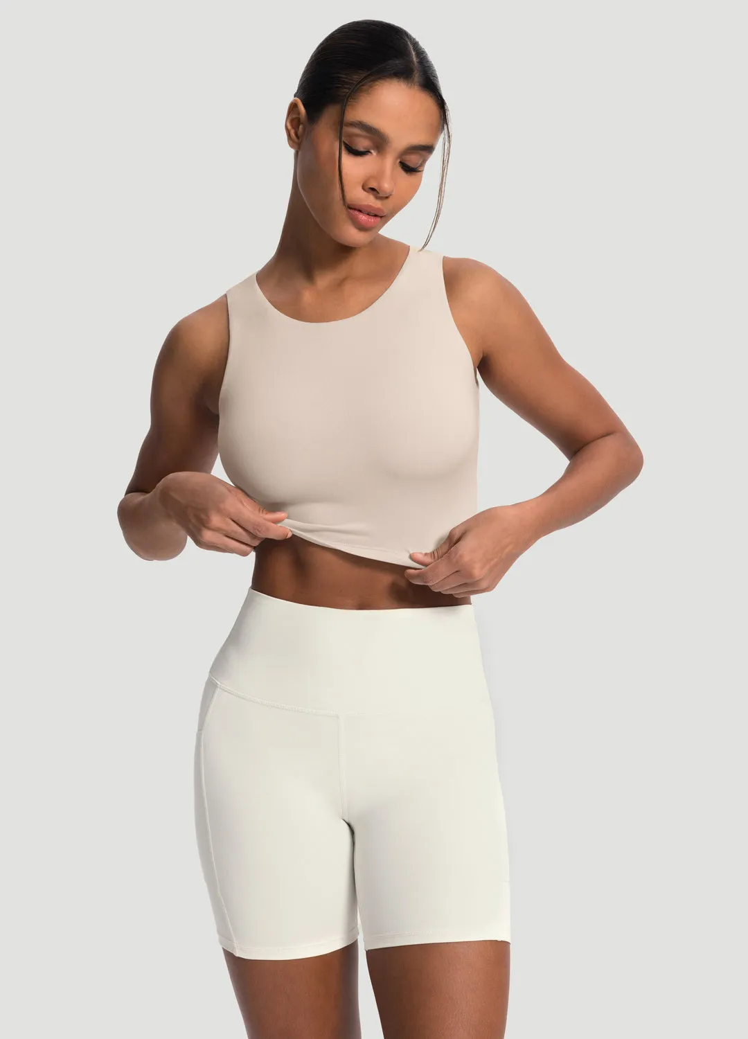 High Neck Cropped Tank Top sold by BetterMe product image thumbnail 5
