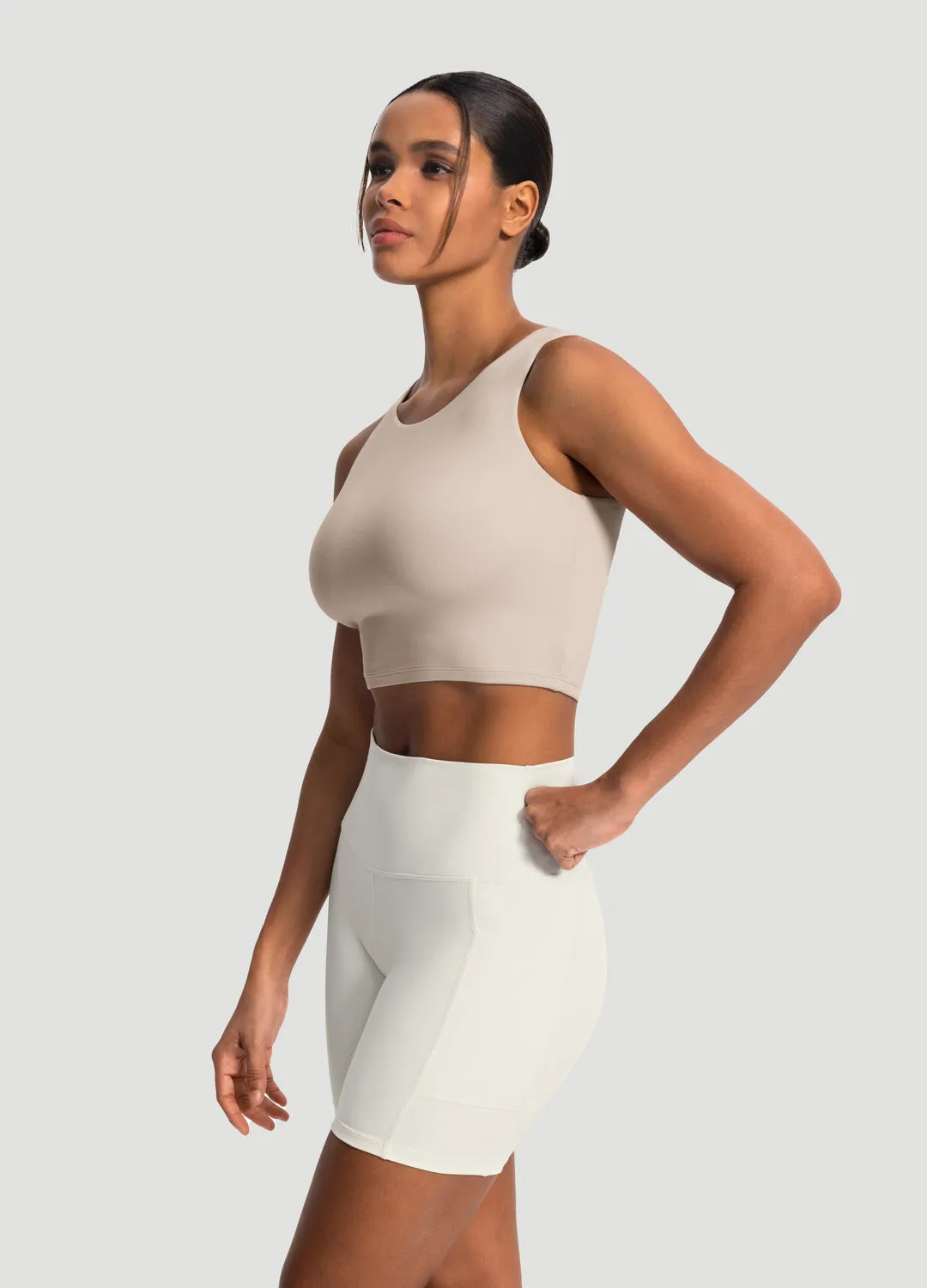 High Neck Cropped Tank Top sold by BetterMe product image thumbnail 2