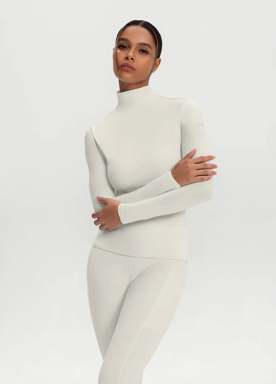 Mock Neck Long Sleeve Top sold by BetterMe product image thumbnail 4