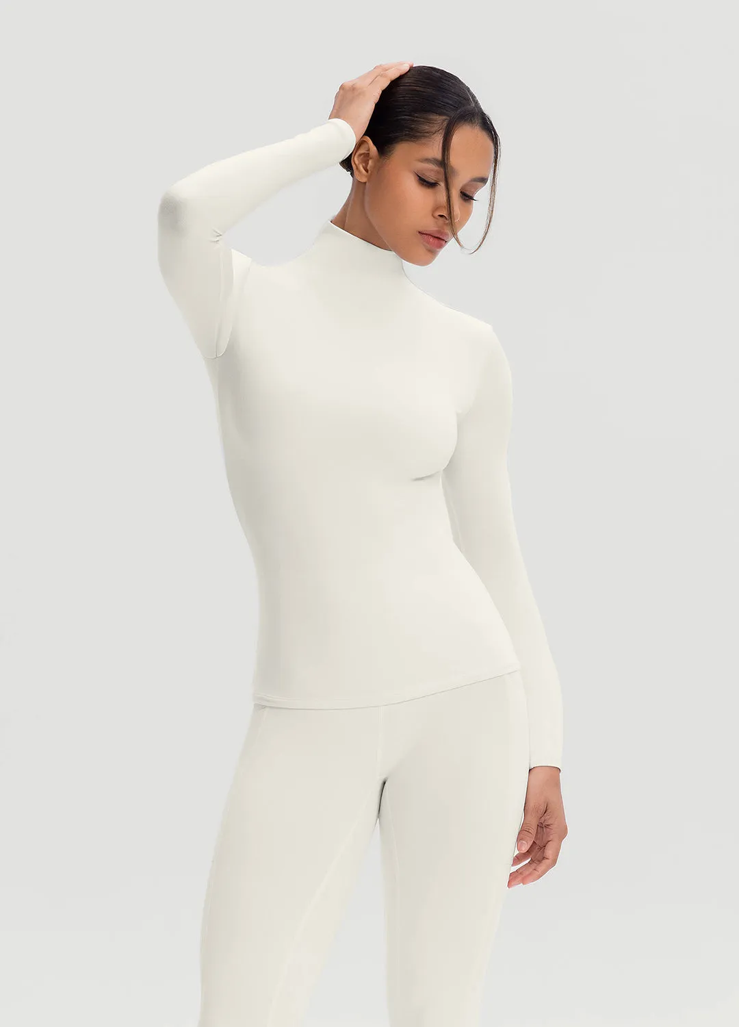 Mock Neck Long Sleeve Top sold by BetterMe