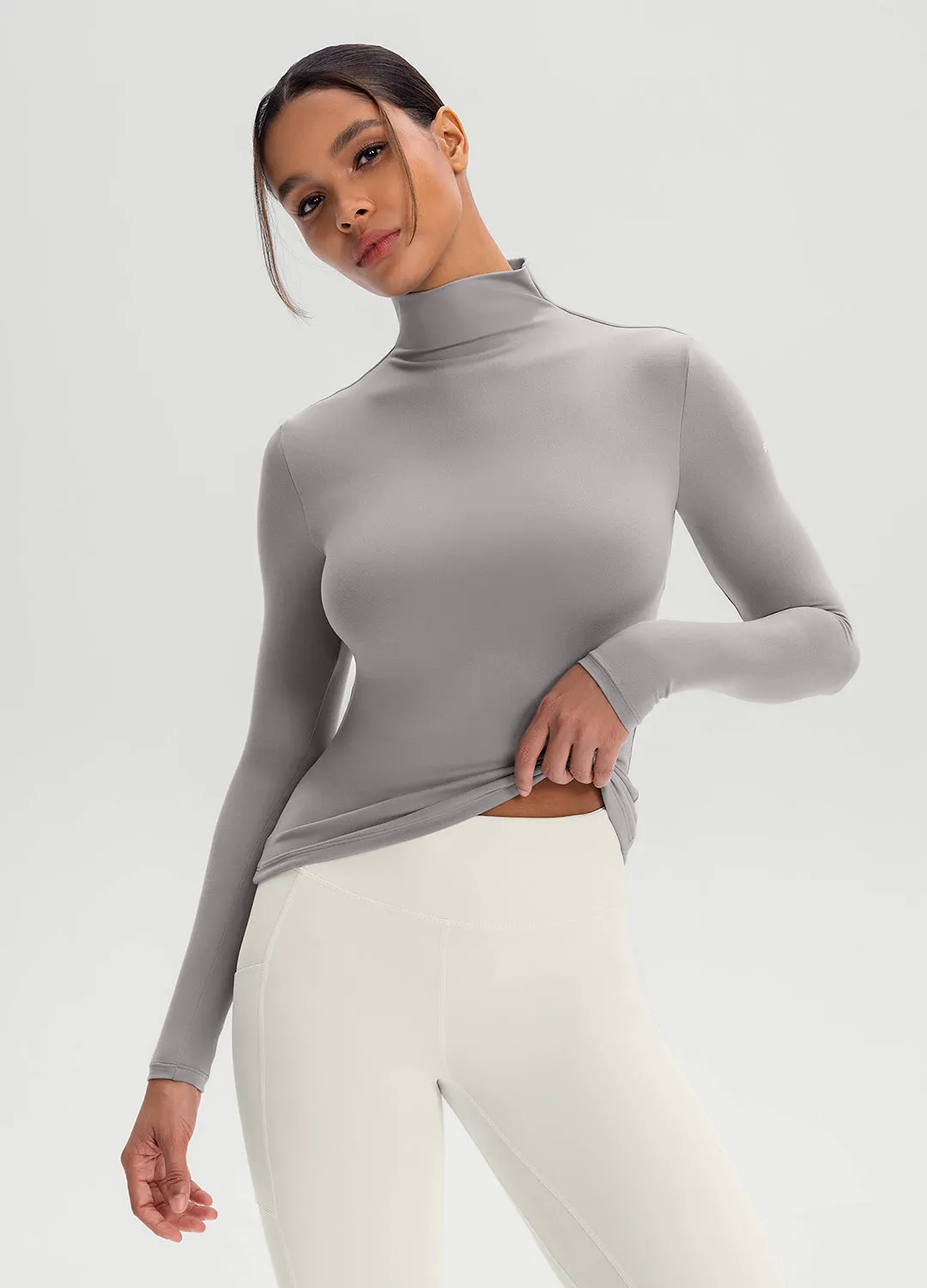 Mock Neck Long Sleeve Top sold by BetterMe product image thumbnail 4