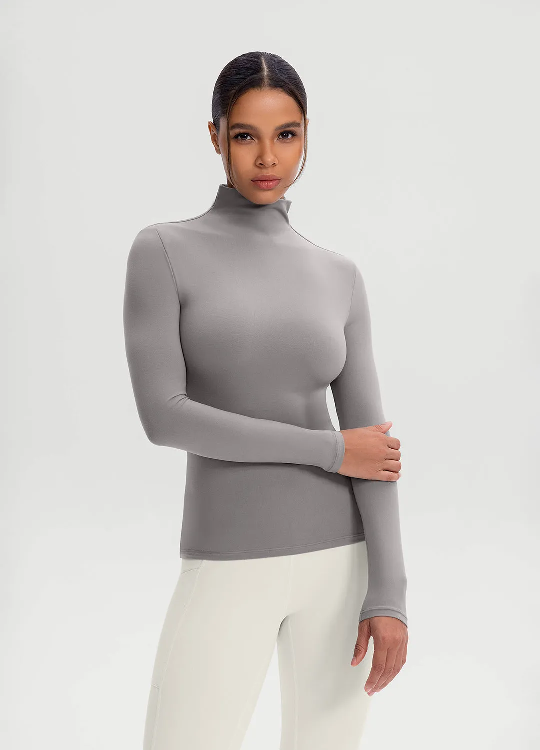 Mock Neck Long Sleeve Top sold by BetterMe