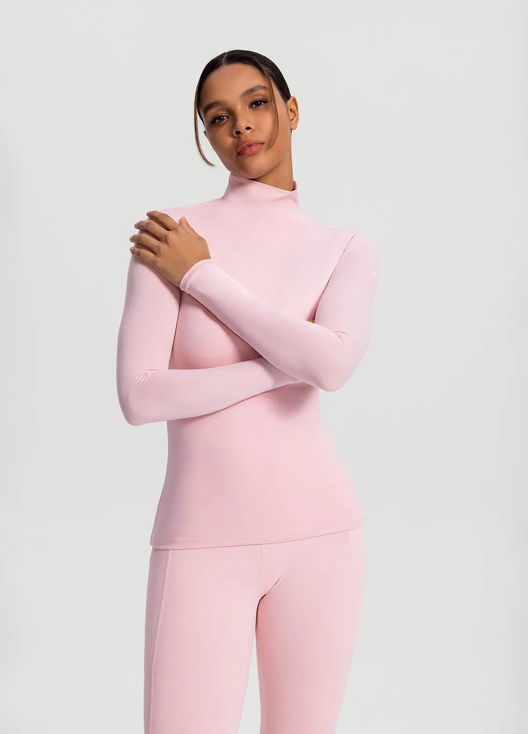 Mock Neck Long Sleeve Top sold by BetterMe