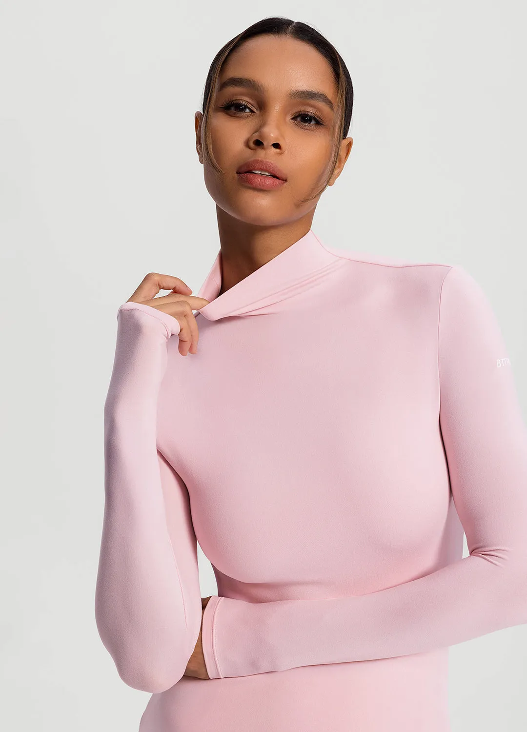 Mock Neck Long Sleeve Top sold by BetterMe product image thumbnail 4