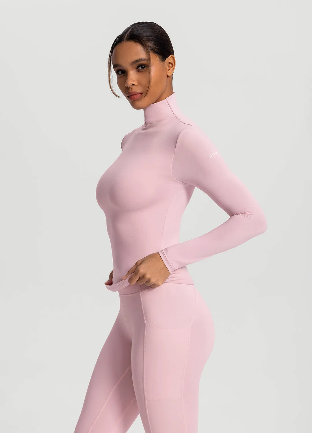 Mock Neck Long Sleeve Top sold by BetterMe product image thumbnail 2