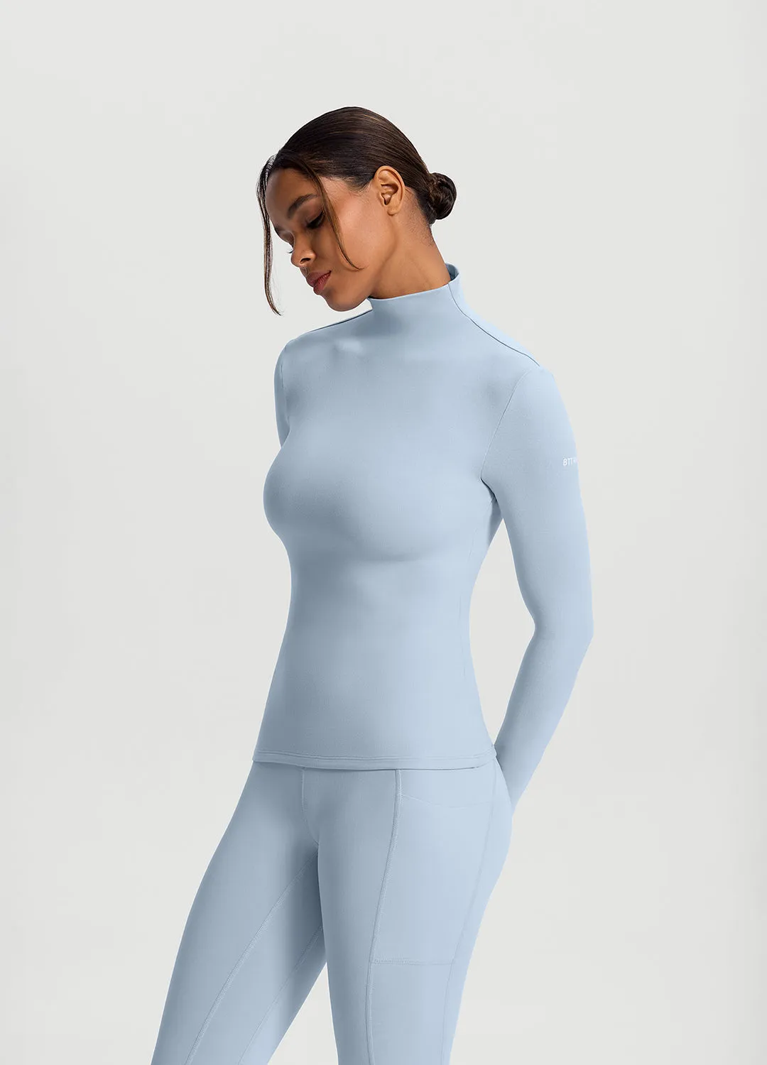 Mock Neck Long Sleeve Top sold by BetterMe product image thumbnail 2