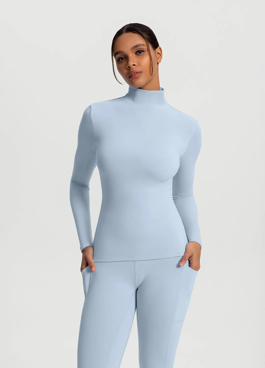 Mock Neck Long Sleeve Top sold by BetterMe