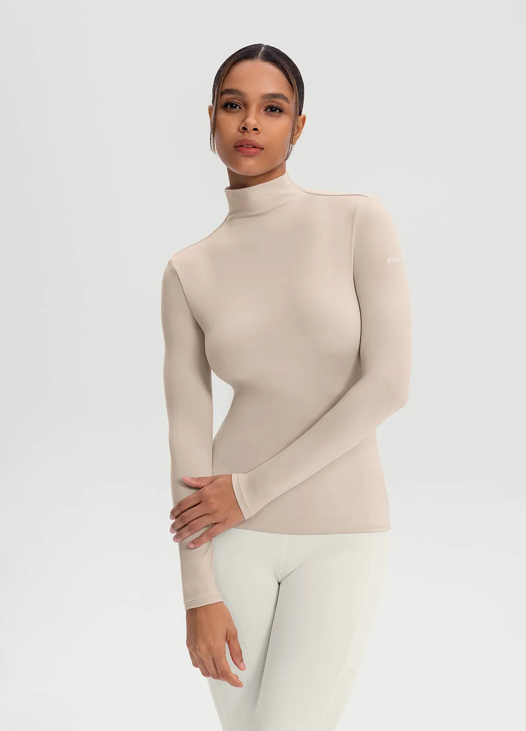 Mock Neck Long Sleeve Top sold by BetterMe