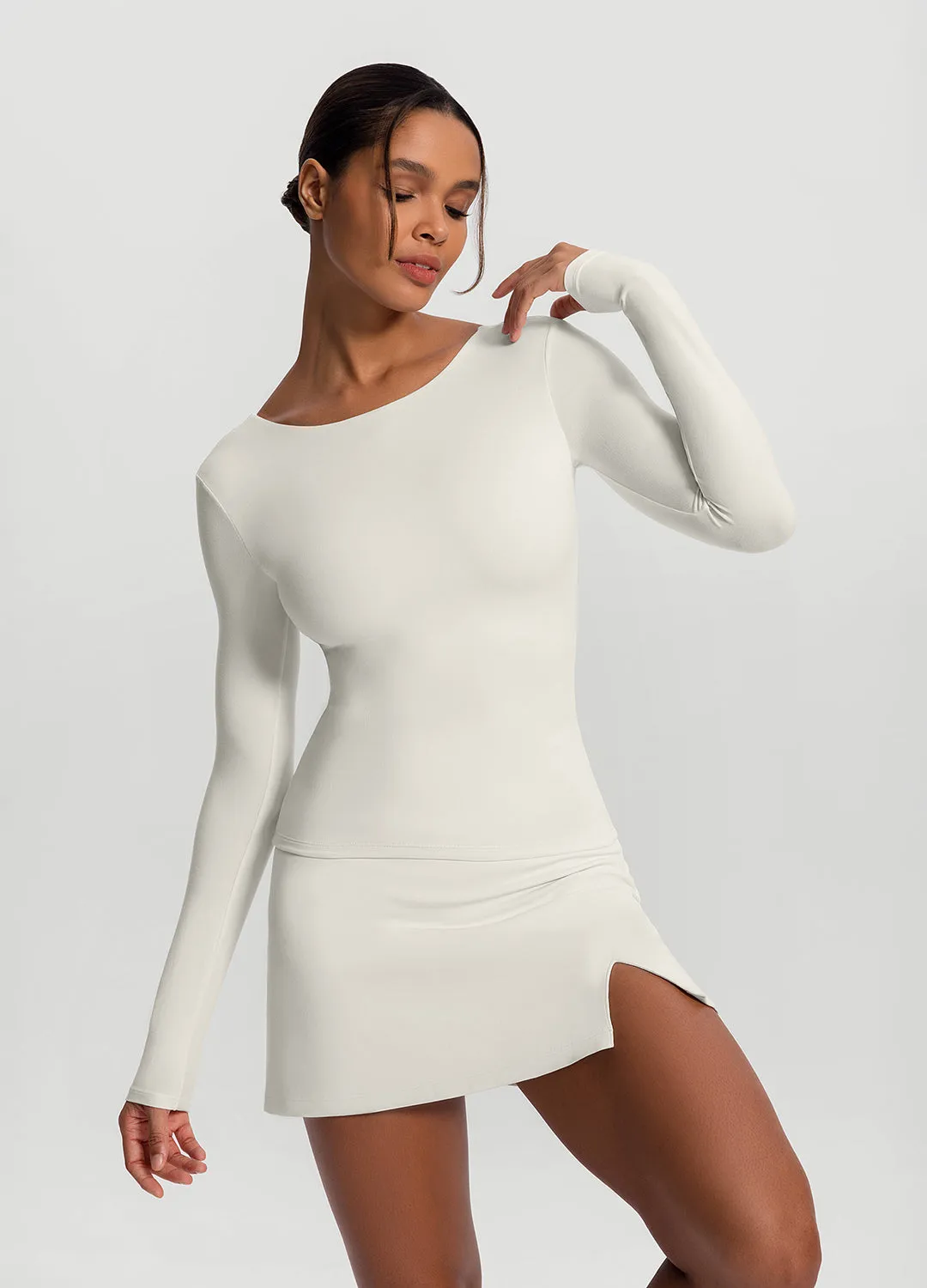Open-Back Long Sleeve Top sold by BetterMe product image thumbnail 5