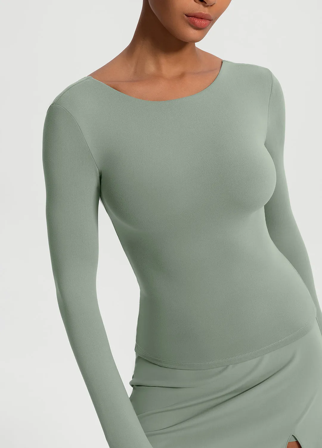 Open-Back Long Sleeve Top sold by BetterMe product image thumbnail 4