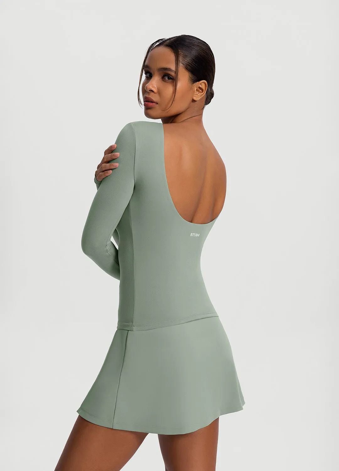 Open-Back Long Sleeve Top sold by BetterMe product image thumbnail 2