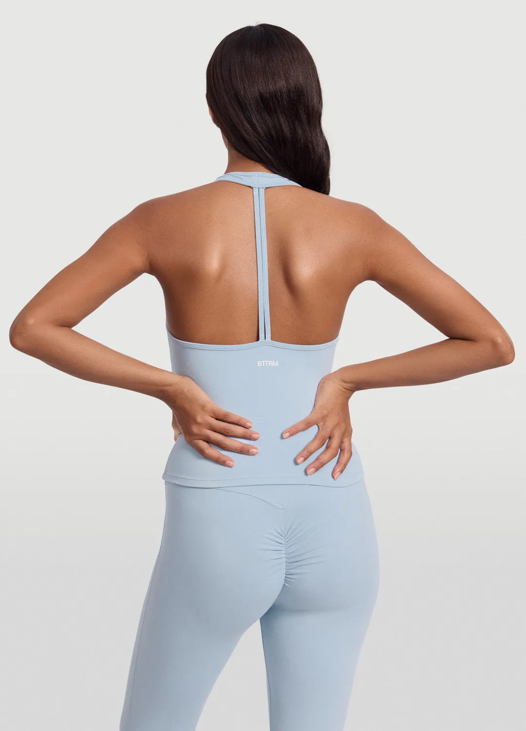 Open Back Halter Tank Top sold by BetterMe product image thumbnail 3