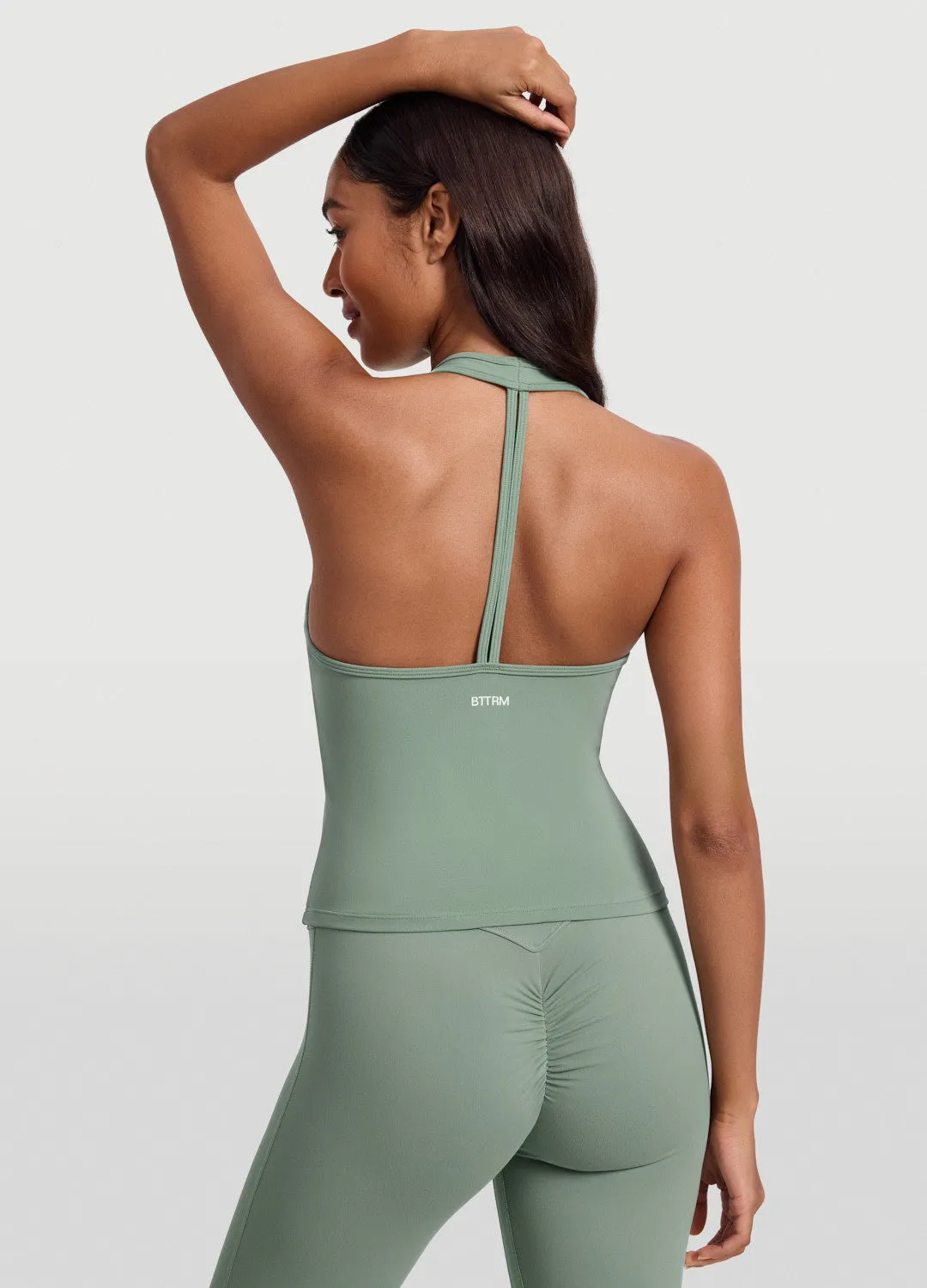 Open Back Halter Tank Top sold by BetterMe product image thumbnail 3