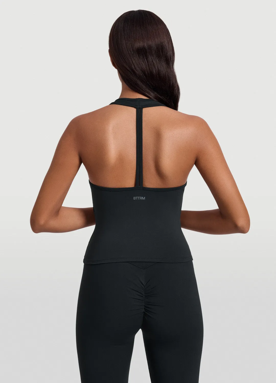 Open Back Halter Tank Top sold by BetterMe product image thumbnail 3