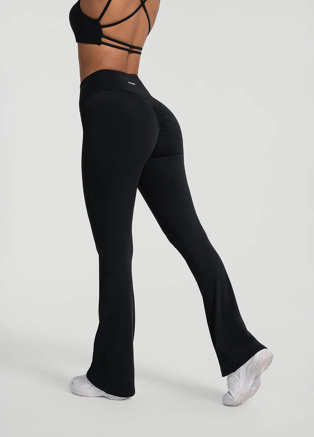 Ruched Flared Leggings sold by BetterMe product image thumbnail 3