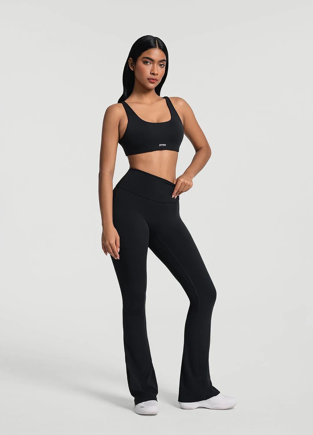 Ruched Flared Leggings sold by BetterMe product image thumbnail 5