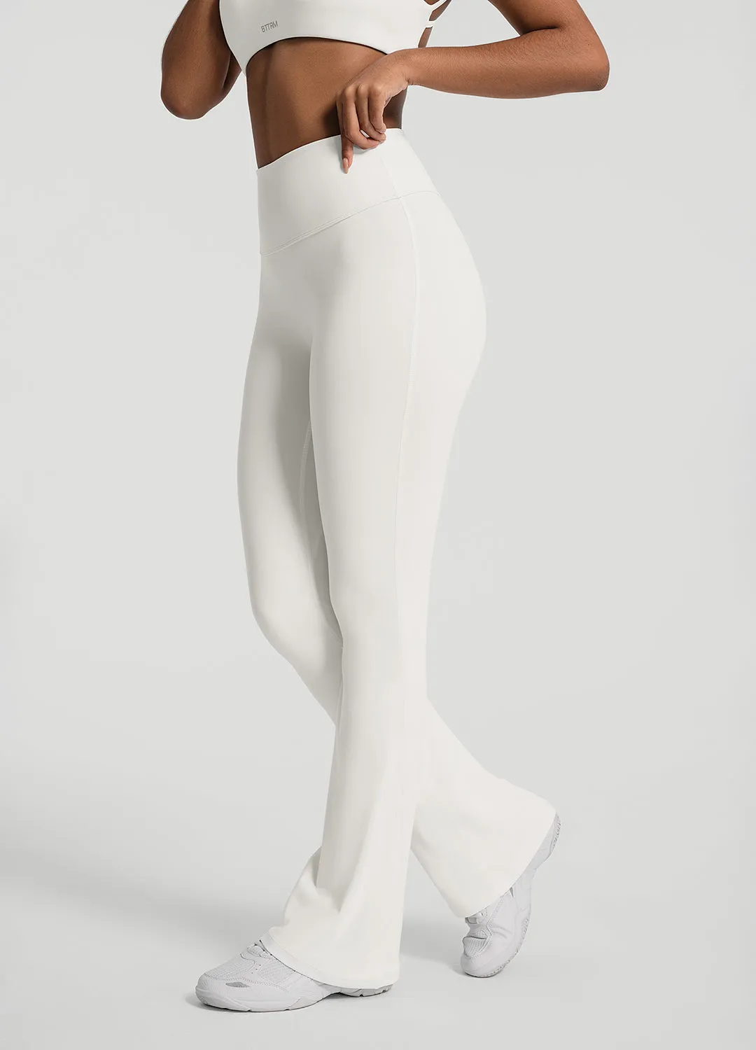 Ruched Flared Leggings sold by BetterMe product image thumbnail 2