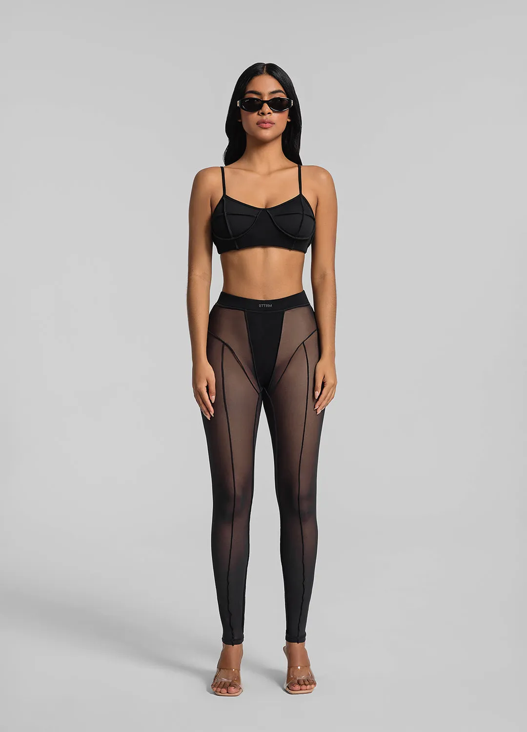 Semi-Sheer High-Rise Leggings sold by BetterMe product image thumbnail 5