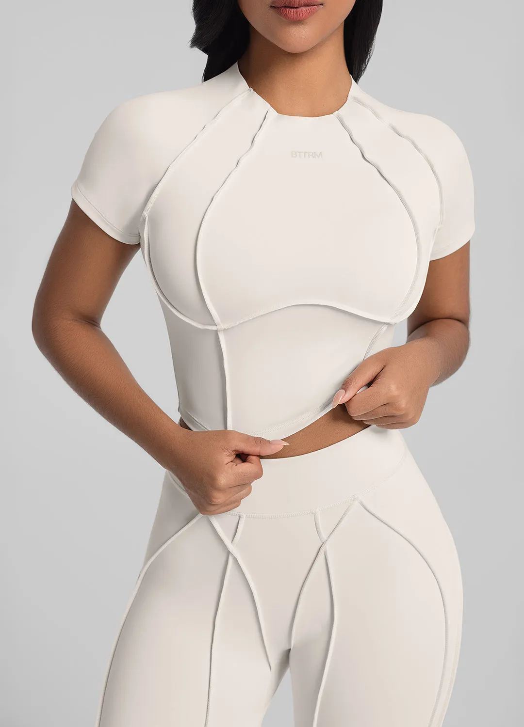 Contour Stitch Crop Top sold by BetterMe product image thumbnail 4