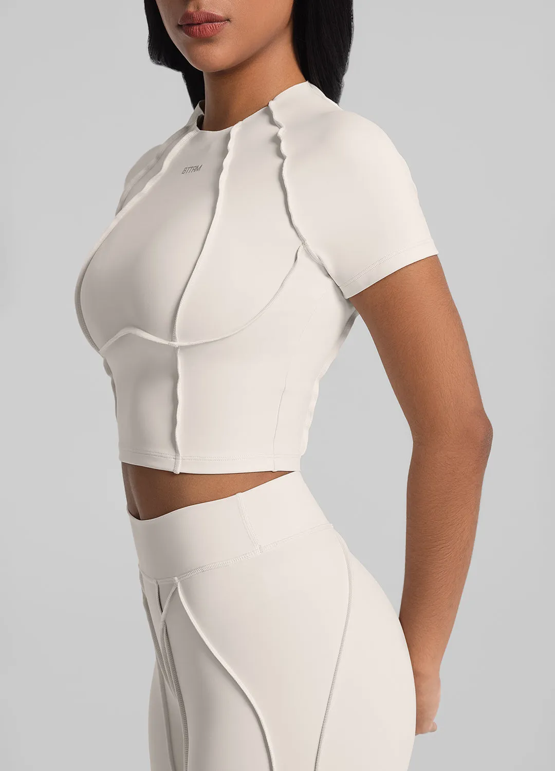 Contour Stitch Crop Top sold by BetterMe product image thumbnail 2