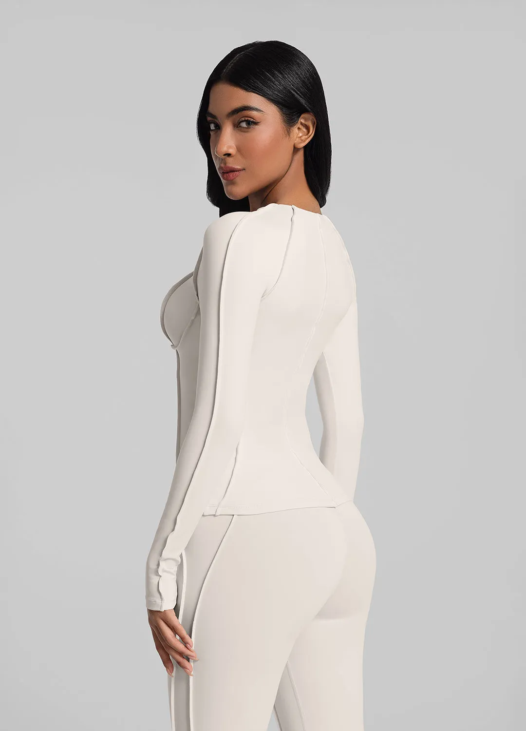Contour Stitch Long Sleeve Top sold by BetterMe product image thumbnail 3