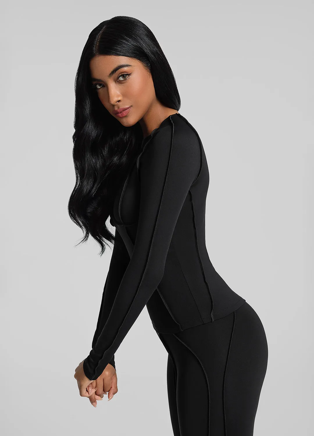 Contour Stitch Long Sleeve Top sold by BetterMe product image thumbnail 2
