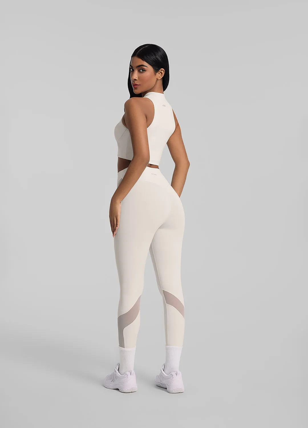 Zip Front Mesh Leggings sold by BetterMe product image thumbnail 3